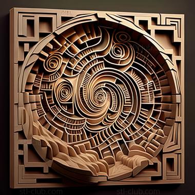 3D model st labyrinth (STL)